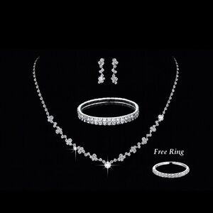 Antian Accessories™ Rhinestone 4-Piece Jewelry Set